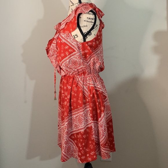 Tularosa Trinity Dress Color: Cherry ScarfSize: S - Picture 10 of 16